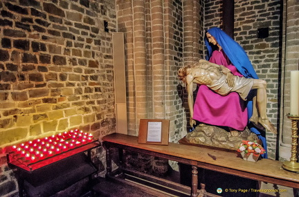 A much-revered wooden sculpture of the Pieta